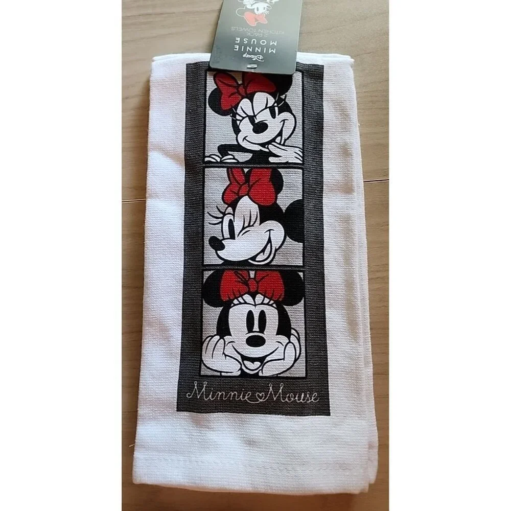 Disney Minnie Mouse 2 Pack Kitchen Towel 16 x 26